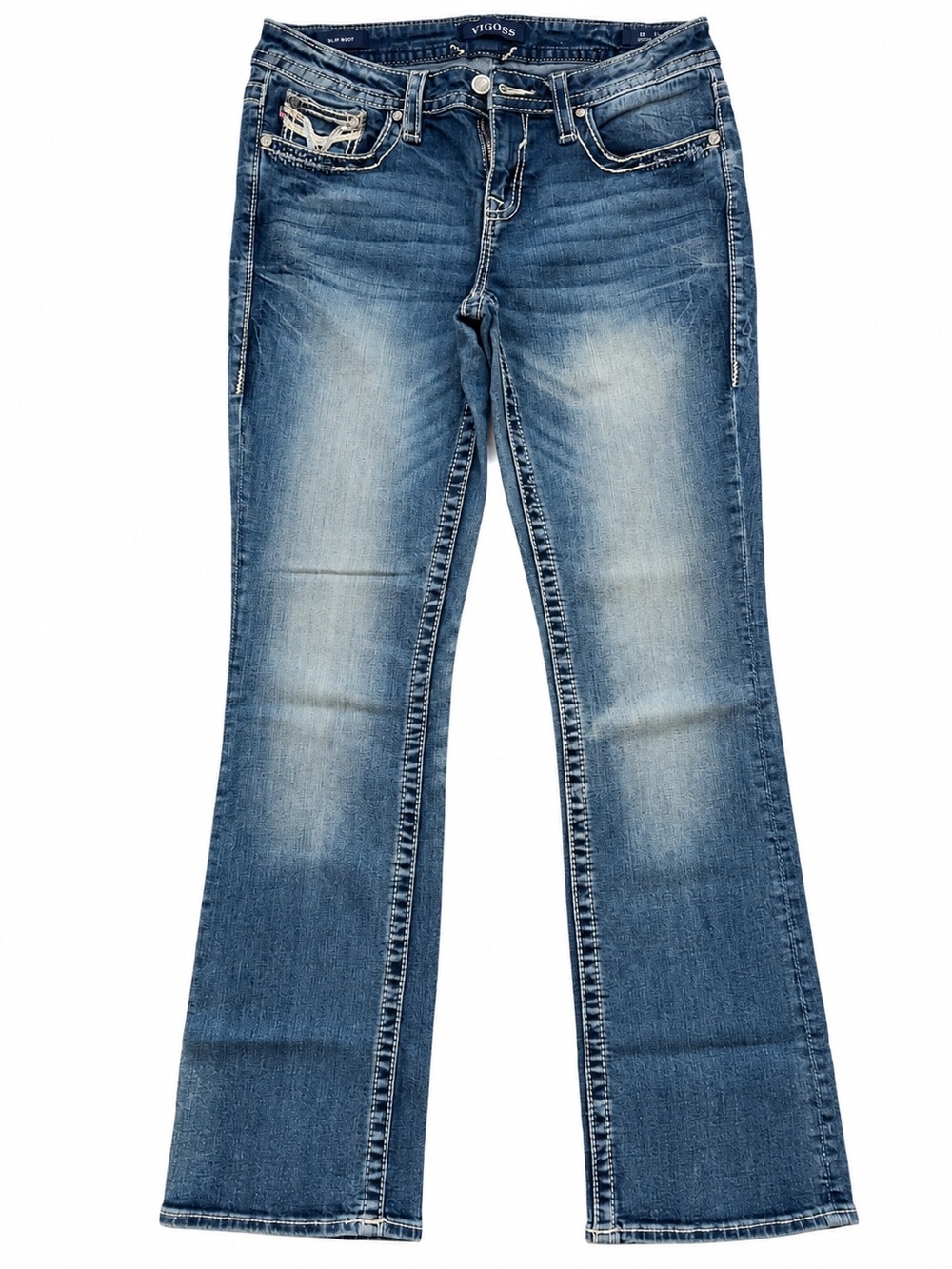Vigoss Slim Boot Jeans Women’s 28 Blue Wash